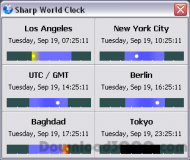 Sharp World Clock screenshot